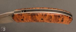   Couteau " custom " par Guy Poggetti - Loupe de Thuya et Elmax