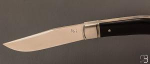 Couteau pliant de poche par Laurent Gaillard - Ebène / 14C28N