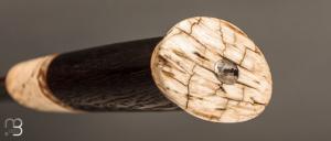  Couteau " puukko " custom Nordique  de Laurent Juhel - Boeuf musqué et chêne néolithique