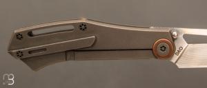  Couteau " DAO frame lock " custom par Torpen Knives - Jérôme Hovaere - Titane et Damax™