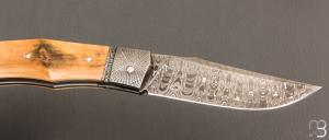  Couteau " Ipanema " custom par David Breniere - Ivoire de mammouth et lame damas