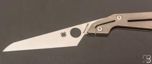   Couteau de poche Spyderco NAND C270TIP - Titane / Böhler M398 - Paul Alexander design