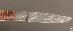 Couteau  " Talar XXL " de Anthony Brochier - Tasmanian blackwood et lame damas