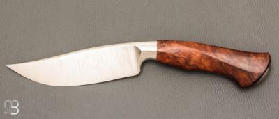  " Nightingale variation Knife " custom par Oliver Goldschmidt - Bois de fer et damas