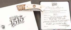  Couteau " 1515 collection Zulu " par Manu Laplace - Os et Palmier