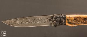    Le " 1820 Berthier " par Joël Grandjean - Ivoire de Mammouth et lame damas