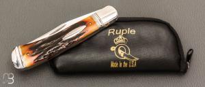   Couteau « Back Pocket » de Bill Ruple - Bois de cerf et W2