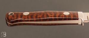 Couteau  "  Bill's Drop Point Hunter " custom par Steven R. Johnson - Snakewood