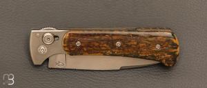    Couteau "Canadjin" par Éric Parmentier - Ivoire de mammouth