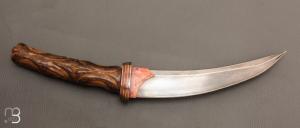   Couteau " Carved Oosic Persian Tanto " custom par Mardi Meshejian