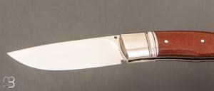    Couteau " Drop "  custom lock-back par Raphaël Durand - Micarta et RWL34