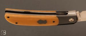   Couteau " Foxy " custom par Maxime Belzunce - Micarta et RWL34