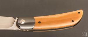     Couteau  " Foxy " custom par Maxime Belzunce - Micarta et RWL34