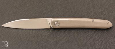   Couteau " Frame-Lock custom " par Grégory Picard - Titane et S45VN