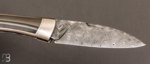  Couteau " Gentleman automatique " custom de Florent Dall'ava - L'atelier Dall'ava - Damas / Zirconium