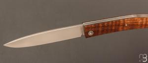 Couteau " Harpo " custom par Anthony Brochier - Koa et lame en RWL34