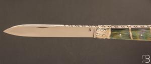  Couteau "Interprétation du Violon" par Romain Alvarez - Nacre noire