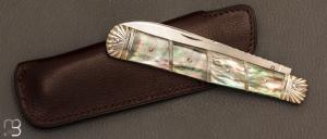  Couteau "Interprétation du Violon" par Romain Alvarez - Nacre noire