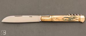    Couteau " Issoire 2 pices "  de Robert Beillonnet - Ivoire de mammouth et RWL-34