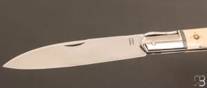    Couteau " Issoire 2 pièces " par Romain Alvarez - RWL34 et ivoire de mammouth