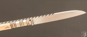  Couteau " Jehan de Metz à Pans " de collection par Isabelle et Pascal Graveline