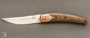  Couteau " Judge " custom par Emmanuel Lebrun - Fibres de carbone et RWL34