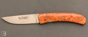 Couteau " Le Vosgien " par Joël Grandjean - Loupe d'amboine