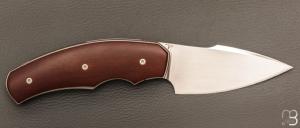    Couteau " Liner Lock " custom par David Lespect - RWL34 et Ivoire de phacochère gravé par Serge Raoux