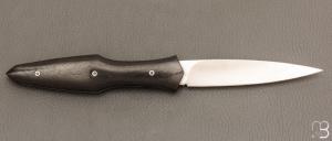    Couteau "Magna Pinna" fait main par Laraud Blade  - Ebène et 14C28