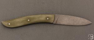  Couteau le Névé - G10 Kaki - Lame 14C28N par Tim Bernard