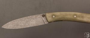  Couteau le Névé - G10 Kaki - Lame 14C28N par Tim Bernard