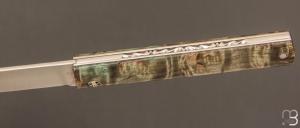 Couteau " L'Olonnois " de L'atelier du capitaine - Bouleau Madré