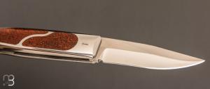   Couteau  "  Opus One " par Charles Bennica - Os de dinosaure