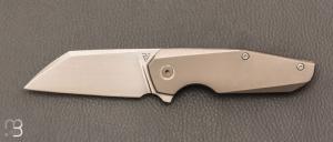   Couteau " P'ti "  custom par Philippe Jourget - Titane/Damas et CPM 154 CM