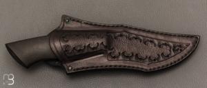   Couteau " Petit Hunter " semi intégral par Adam DesRosiers