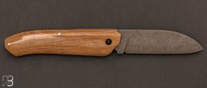 Couteau " Phriction  " de Stéphane Bourrel - Micarta & 14c28N