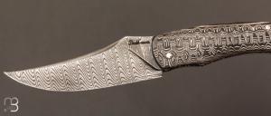  Couteau " Pointix " custom de Florent Dall'ava - L'atelier Dall'ava - Full damas