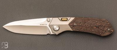 Couteau " RT-Meteor-RTPT-D " par Remette RT - Titane et lame en M390