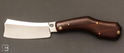   Couteau " Razoir Sheffield " custom par Alex Dubois - Bois de rose et lame en C130