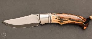 Couteau " Ryan's  " custom par Raphaël Durand - Mammouth et Suminagashi