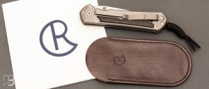 Couteau "Sebenza 31 Large Bog Oak" L31-1136 de Chris Reeve