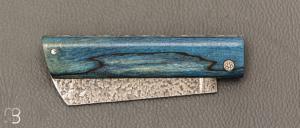 Couteau " Snard " Cristal Steel par Tom Fleury - Hêtre échauffé