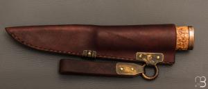   Couteau " Viking fixe " style Puukko des Forges d'Haraldr
