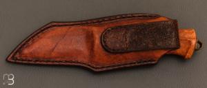  Couteau " custom  "  fixe par Roman Stoklasa - W2 et bruyère