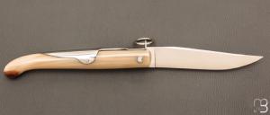    Couteau  " Yatagan 16 cm " Corne blonde par J. Mongin