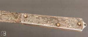  Couteau  " London " Full Damas de Jean Pierre Veysseyre