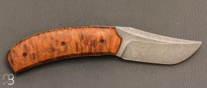   Couteau " custom " par Guy Poggetti - Loupe de Thuya et Elmax