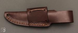 Couteau "Bobtail 80" fixe compact par Enzo - Bouleau / 12c27 