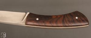   Couteau droit par Nicolas Mestrallet - Atelier du couteau de Vaunaveys - Acier C130 et bois de fer