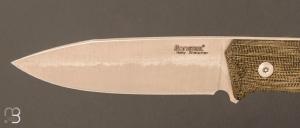 Couteau fixe Lionsteel B35.CGV micarta vert